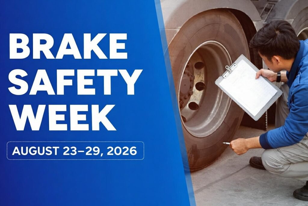 CVSA Brake Safety Week — scheduled for August 23–29, 2026 — will bring heightened enforcement across North America.