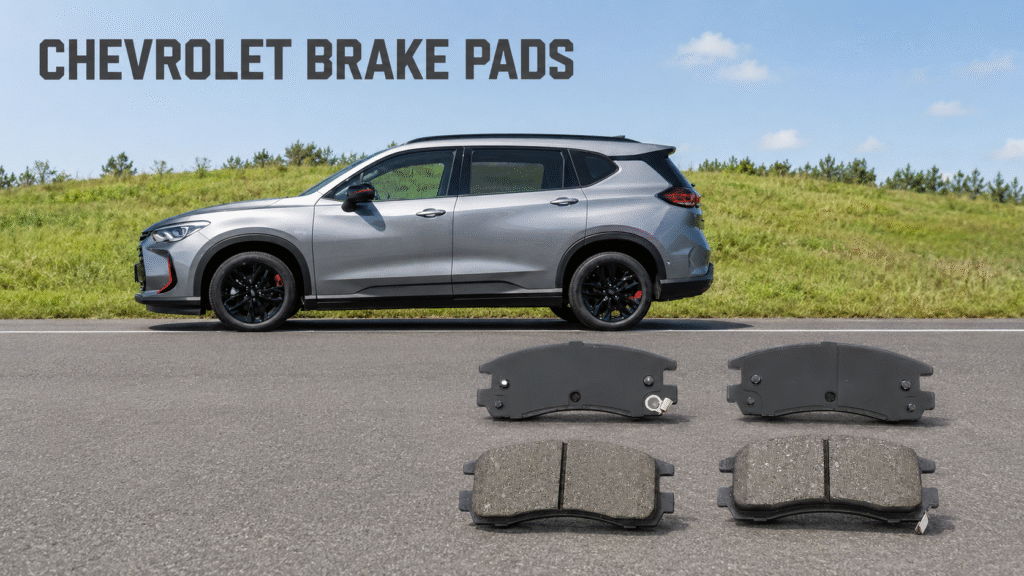 Tuoba brake pads shown with a Chevrolet SUV