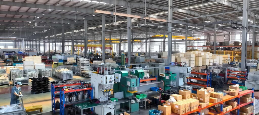 brake pad manufacturing process showing material mixing, hot pressing and curing for improved shear strength