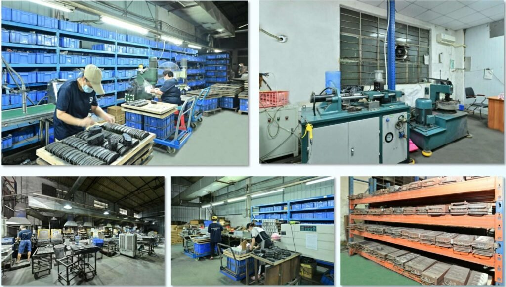 Brake pad manufacturer production and quality control process for OEM and aftermarket programs showing long-term B2B supplier partnership capabilities