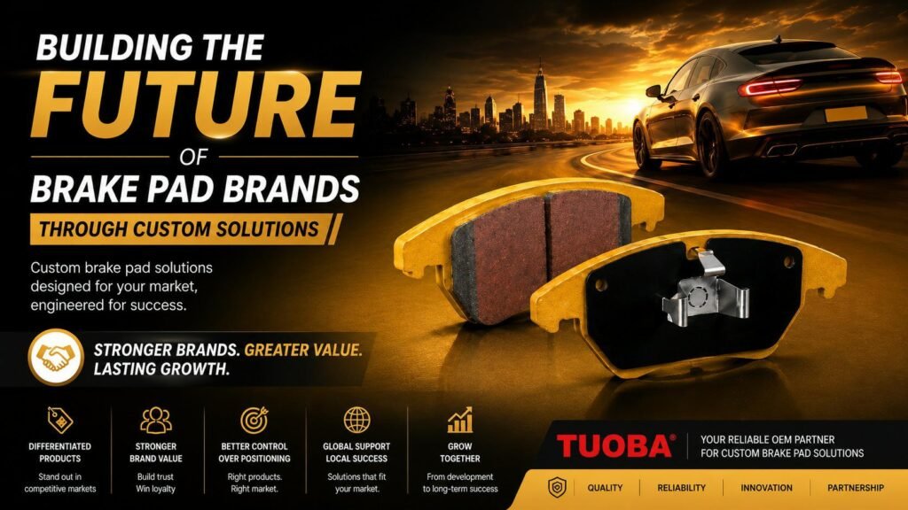 Tuoba custom brake pad solutions supporting private-label brands, application coverage and North American market growt