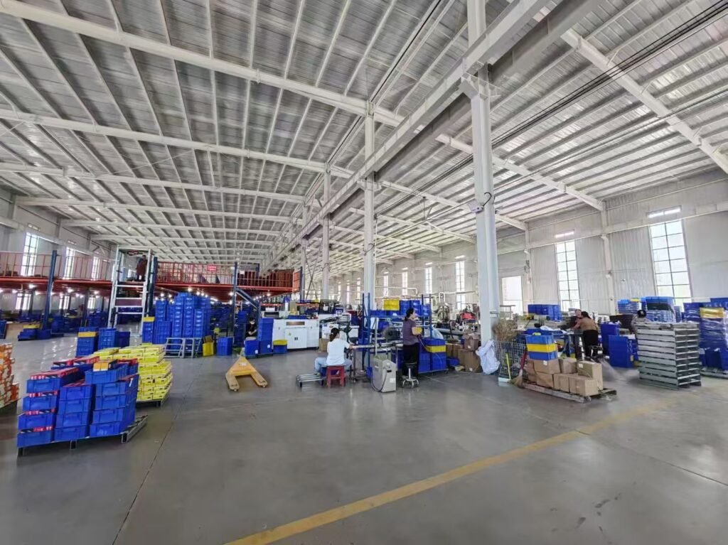 Tuoba’s brake pad production and packaging area supports efficient order preparation and consistent supply for global aftermarket customers.