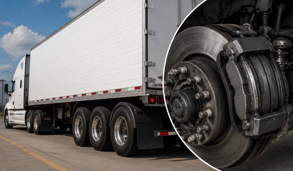 Heavy-duty trailer truck brake system for commercial vehicle applications