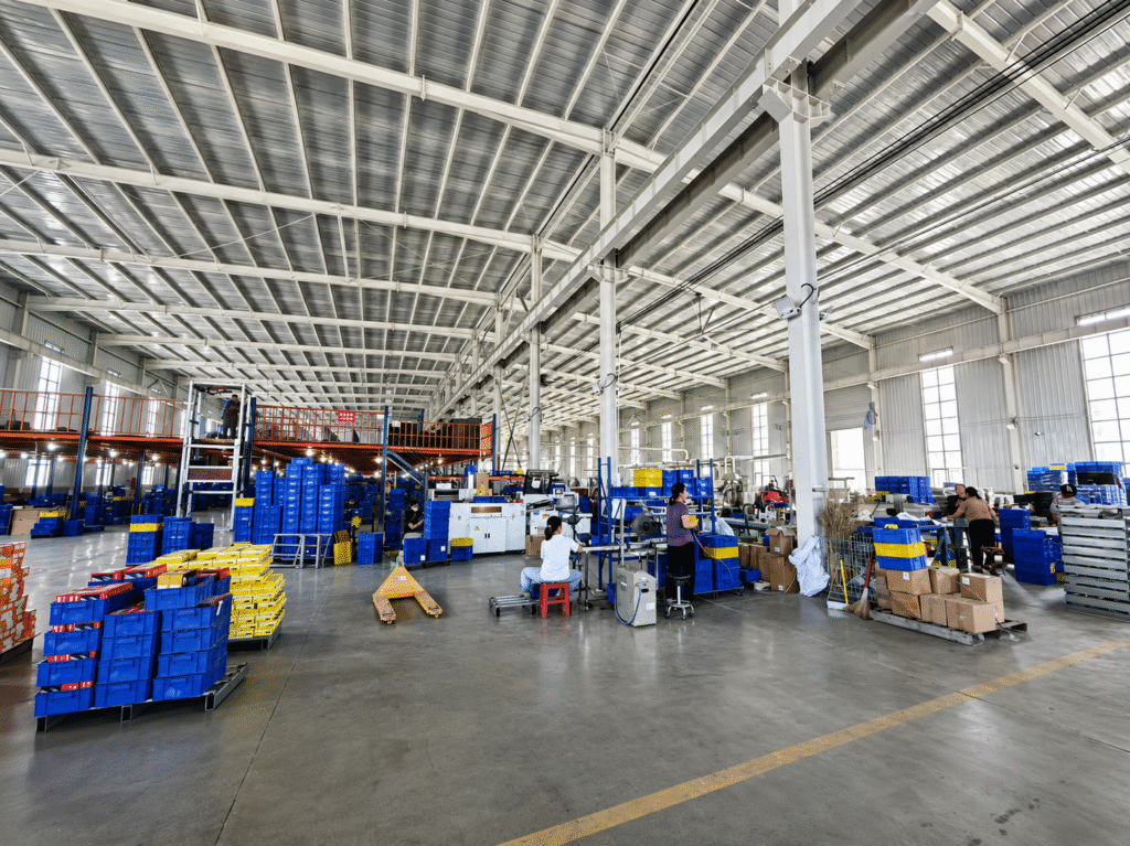 Commercial vehicle brake parts production for mixed-SKU orders at our factory