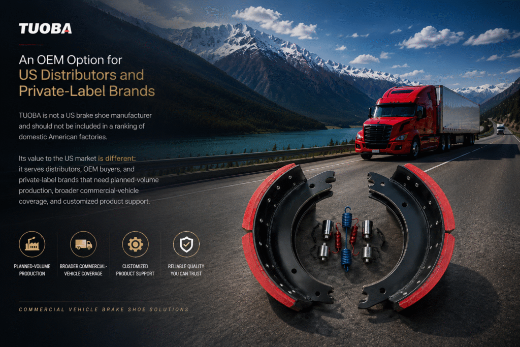 New and remanufactured brake shoes for heavy-duty trucks comparing total cost and maintenance value