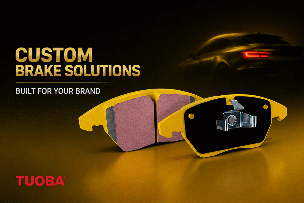 Private label brake pad solutions with OEM manufacturing and custom product support