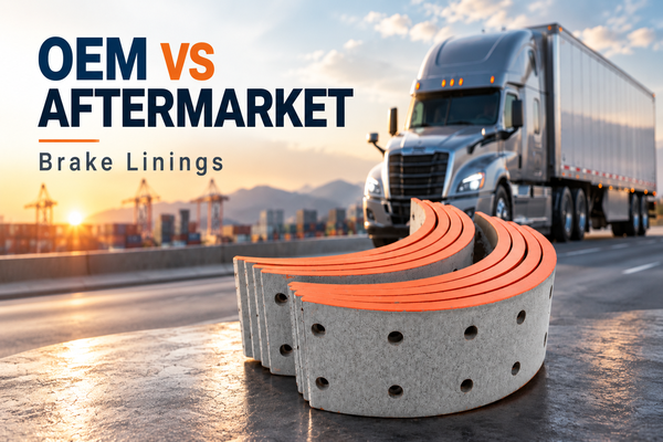 OEM vs aftermarket commercial vehicle brake linings